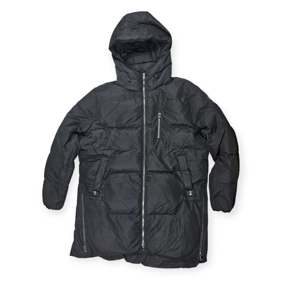 Orolay Duck Down Feathers Black Long‎ Puffer Coat Women's Size 2XL